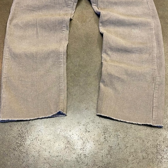 Forever 21 Corduroy Wide Straight Leg Raw Hem Pants - Picture 2 of 9